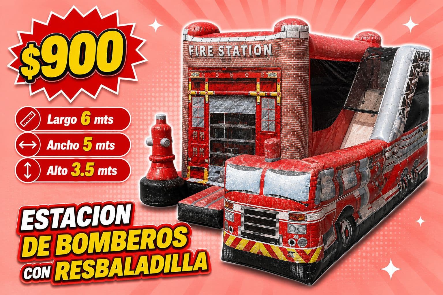 Brincolin Estacion De Bomberos
