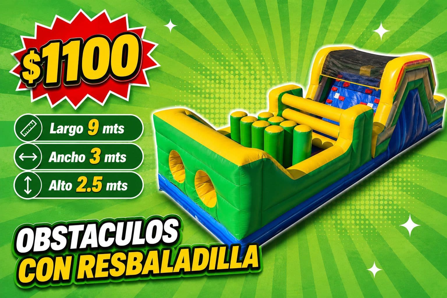 Obstaculos Con Resbaladilla
