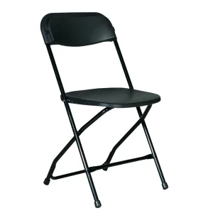 Silla plegable Negra